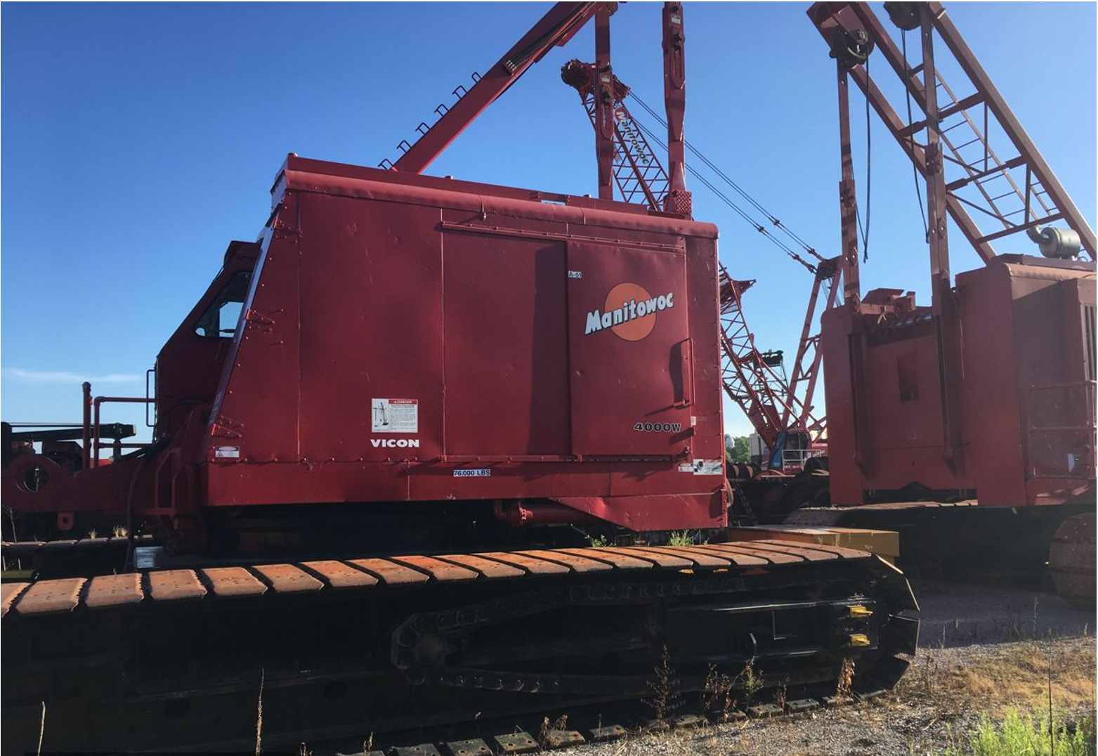 Manitowoc 4000WV 175 Ton Lattice Crawler Traylor Equipment